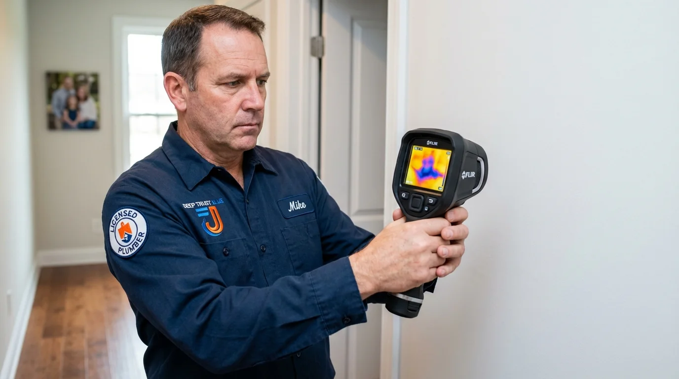 Thermal imaging leak detection by Johns Plumbing LLC in Fallsburg